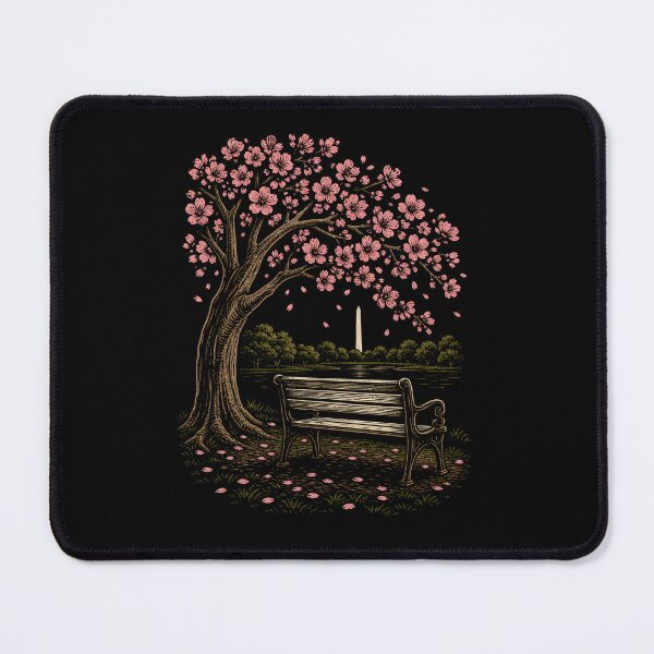 Item preview, Washington DC: Tidal Basin Blossom Bench View designed and sold by Fenay Designs.