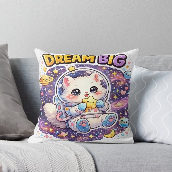 Item preview, Dream Big Astronaut Cat Sticker designed and sold by DadStickerStore.