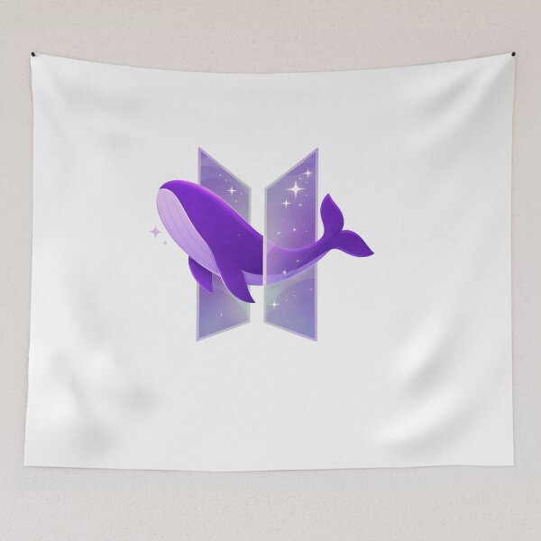 Item preview, BTS Purple Whale Shirt, Kpop Aesthetic Graphic Tee, Soft Gradient Fan Design, Comfort Colors Shirt designed and sold by BerryHand.