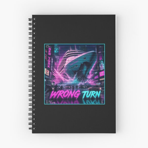 Item preview, Wrong Turn - Retro Vaporwave Cruise Ship Disaster designed and sold by RareVisuals.