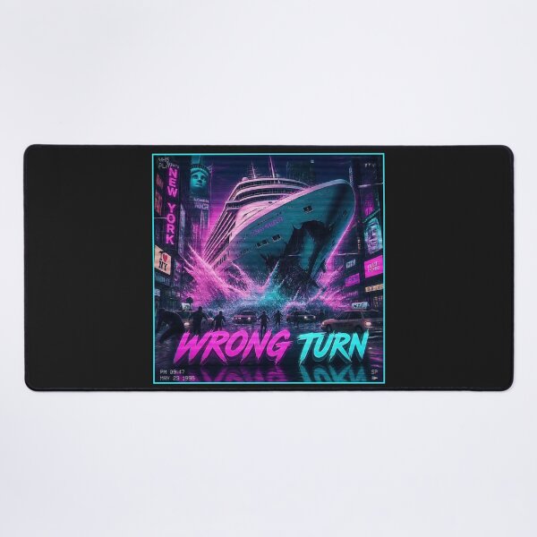 Item preview, Wrong Turn - Retro Vaporwave Cruise Ship Disaster designed and sold by RareVisuals.