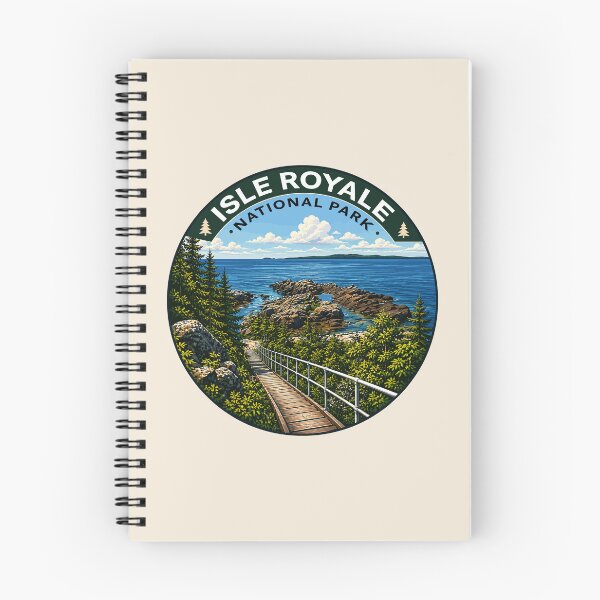 Item preview, Isle Royale National Park Retro Wilderness designed and sold by Gideon Emmerich.