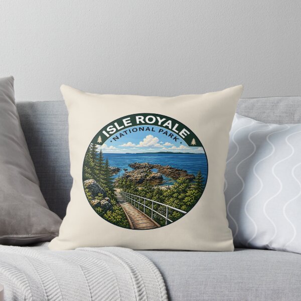 Item preview, Isle Royale National Park Retro Wilderness designed and sold by Gideon Emmerich.