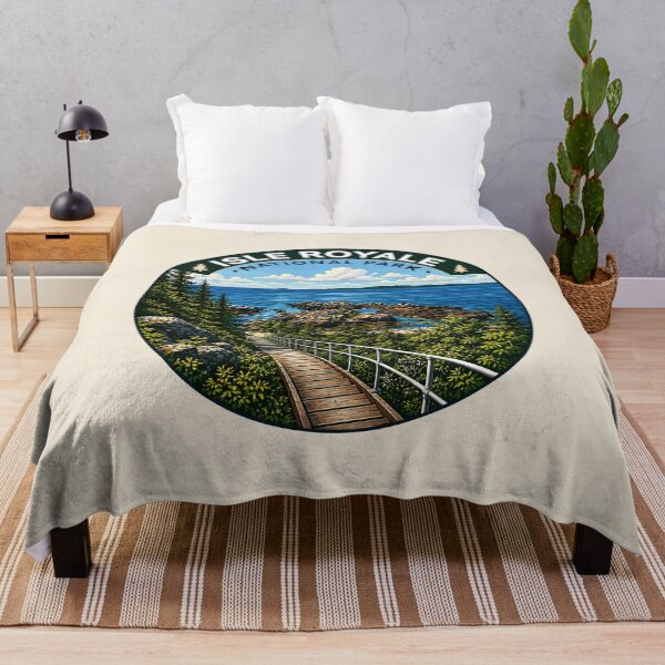 Item preview, Isle Royale National Park Retro Wilderness designed and sold by Gideon Emmerich.