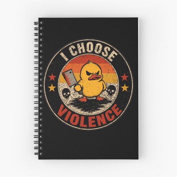 Item preview, I Choose Violence Funny Angry Duck Meme Sarcasm designed and sold by SkeletonsDanger.