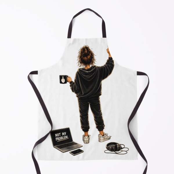 Item preview, Not My Problem Coffee Chaos Funny Introvert Girl designed and sold by AgnesDream.