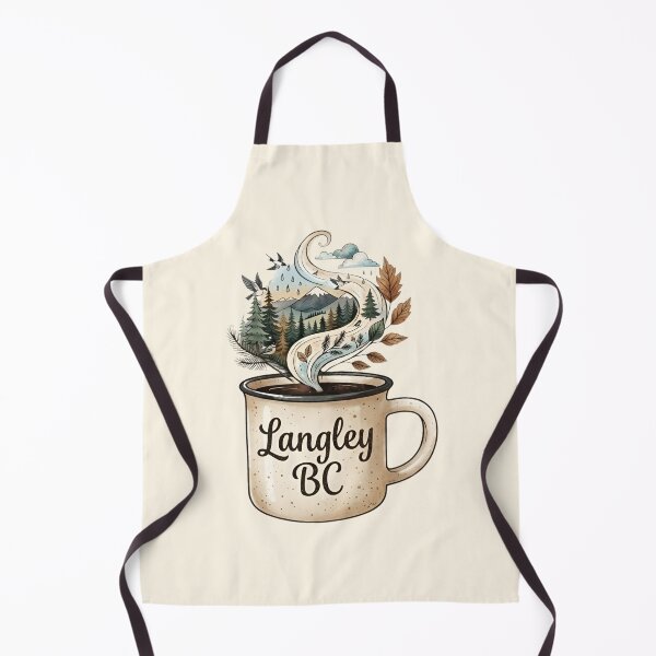 Item preview, Langley BC Evergreen Forest Cozy Nature Illustration designed and sold by JessArty ⭐⭐⭐⭐⭐.