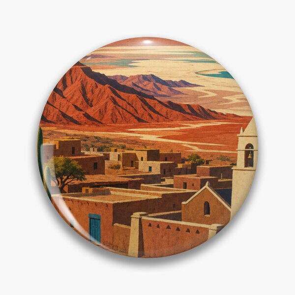 Item preview, San Pedro de Atacama Chile Travel Souvenir - Retro Illustration designed and sold by VisualArtsOasis.