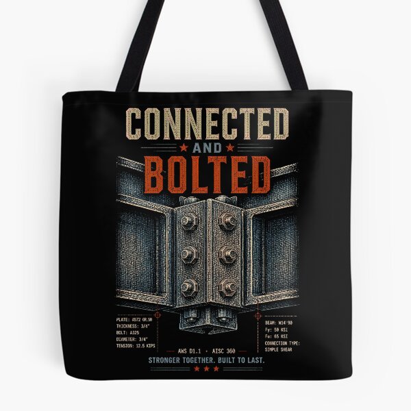 Item preview, Connected And Bolted AISC AWS Structural Ironworker designed and sold by RoyalOrderGallery.