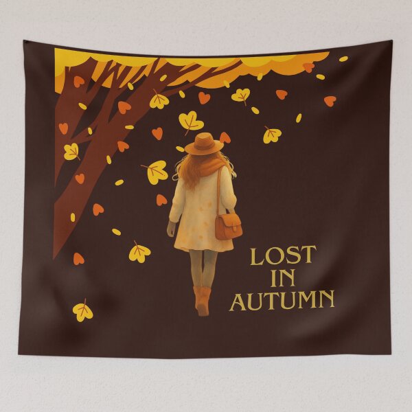 Item preview, Lost in Autumn – Magical Fall Leaves Woman Design designed and sold by VariusDesigns.