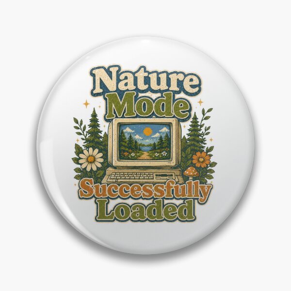 Item preview, Nature Mode Successfully Loaded Retro Computer Outdoor Design designed and sold by GiftLore Studio.