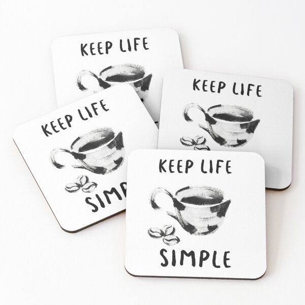 Item preview, Painting gouache Coffee Keep life simple designed and sold by Anbe_design.