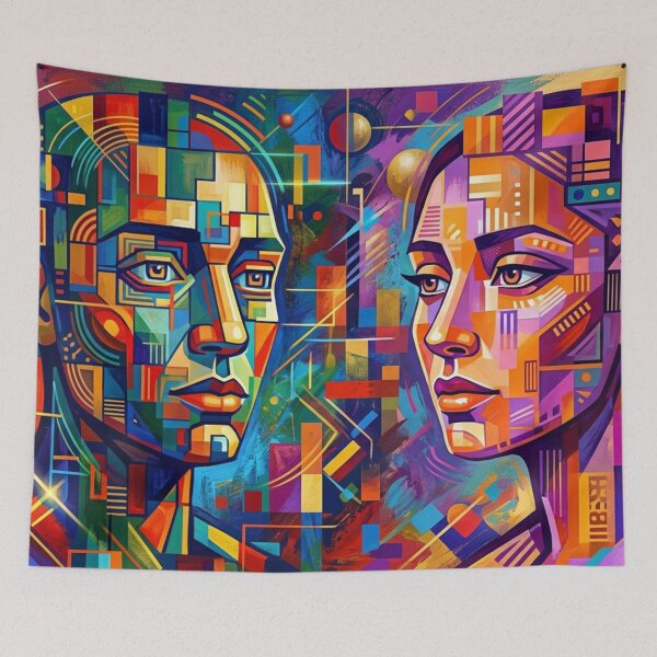 Item preview, Geometric duality of faces designed and sold by Sigtrix.