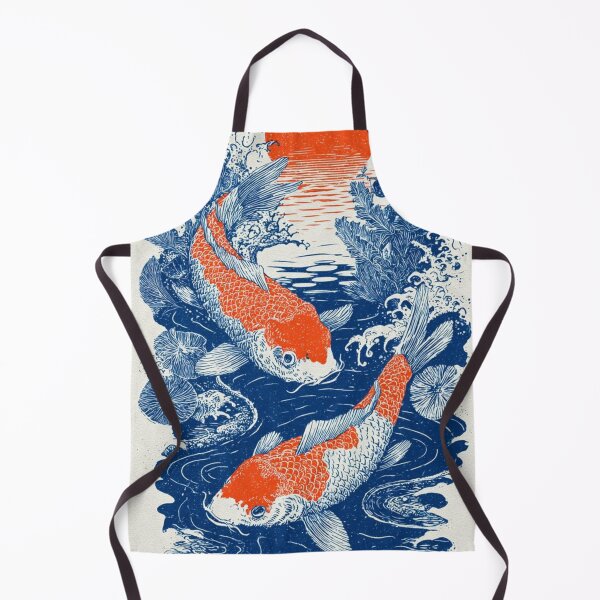 Item preview, Two Koi Fish and Sun Traditional Japanese Art designed and sold by beautyinlove.