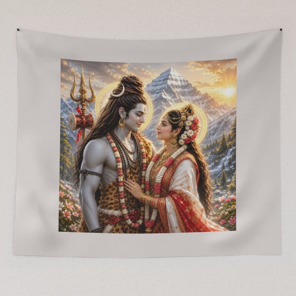 Item preview, Shiva Sati Divine Love Wall Art designed and sold by hutofdesigns.