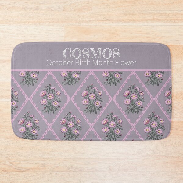 Item preview, cosmos flower with lace Cottagecore Flower Print on grey designed and sold by storieslanguage.