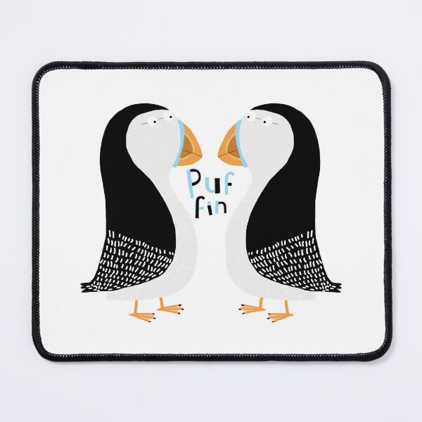 Item preview, Puffins Pattern, Black & White Illustration By Irish Artist Carla Daly designed and sold by Carla Daly.