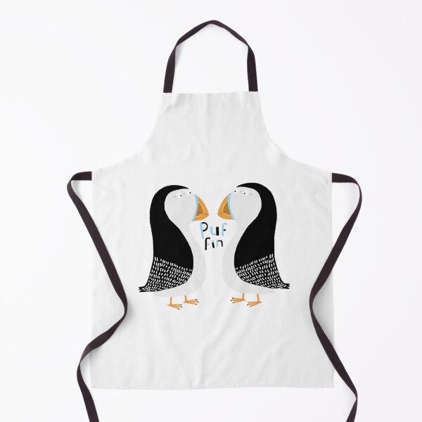 Item preview, Puffins Pattern, Black & White Illustration By Irish Artist Carla Daly designed and sold by Carla Daly.