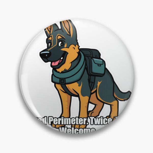 Item preview, German Shepherd - Cleared Perimeter Twice - Funny GSD Gift designed and sold by pawdrops.