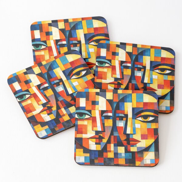 Item preview, Geometric Faces in Dialogue designed and sold by Sigtrix.