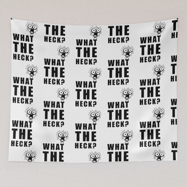 Item preview, What The Heck Shirt, Funny Shocked Face Meme Tee, WTF Reaction T-Shirt, Sarcastic Humor Graphic Shirt, Funny Expression Gift, Minimal Meme Apparel designed and sold by KAYJAY DESIGNS.