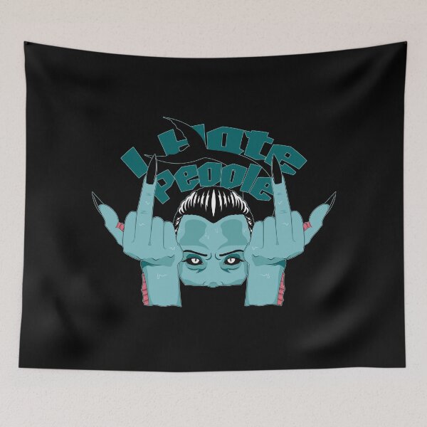 Item preview, I Hate People | Siren gives the world the middle finger designed and sold by ProdbyNiECO.