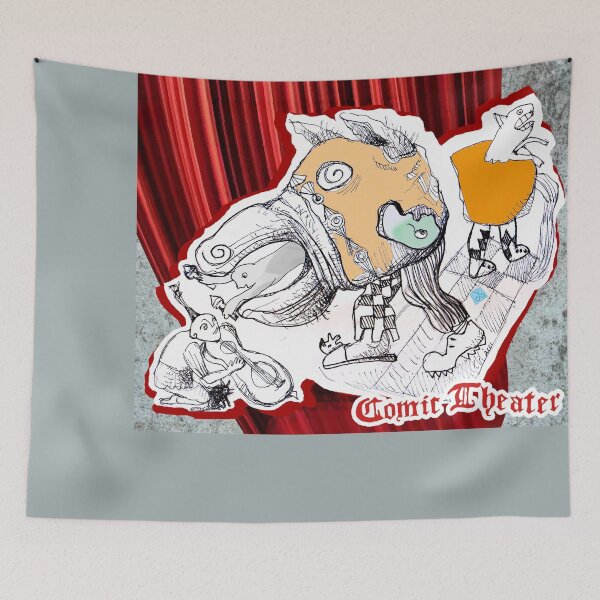 Item preview, Comic Theater - Heads Over Feet (Drawing by ACCI)  designed and sold by VanyssaGraphics.