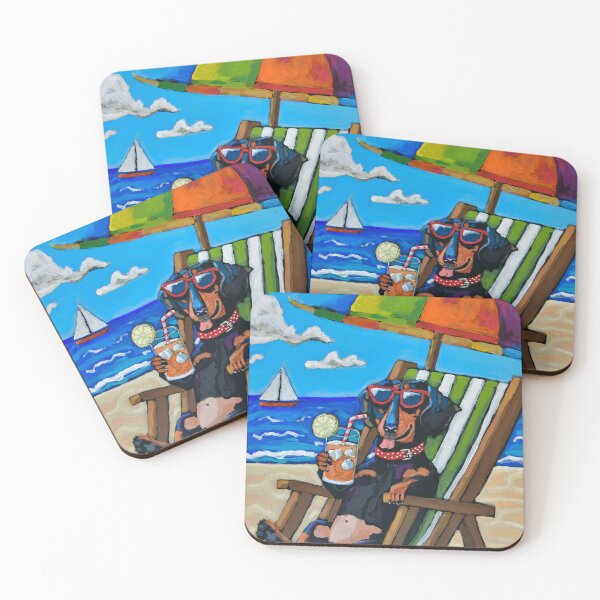 Item preview, Relaxing Dachshund at the Beach   designed and sold by David Hinds.