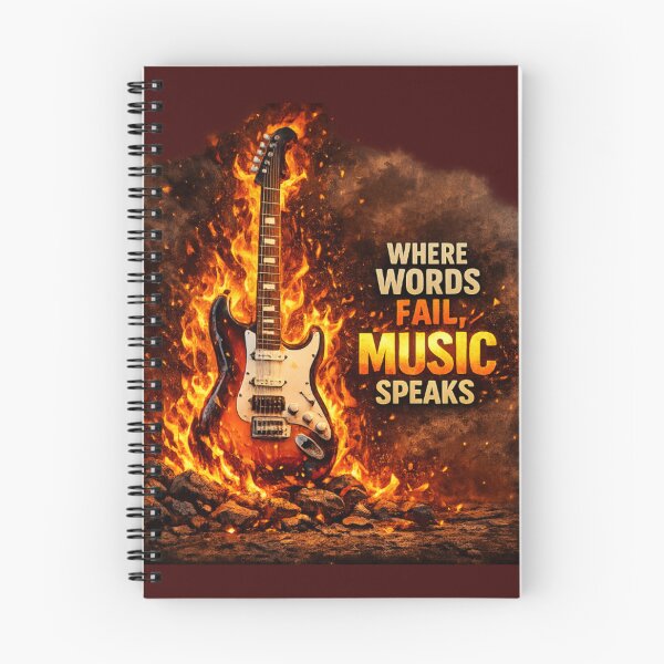Item preview, Burning Strings: Where Words Fail, Music Speaks designed and sold by Funky Fable studio.