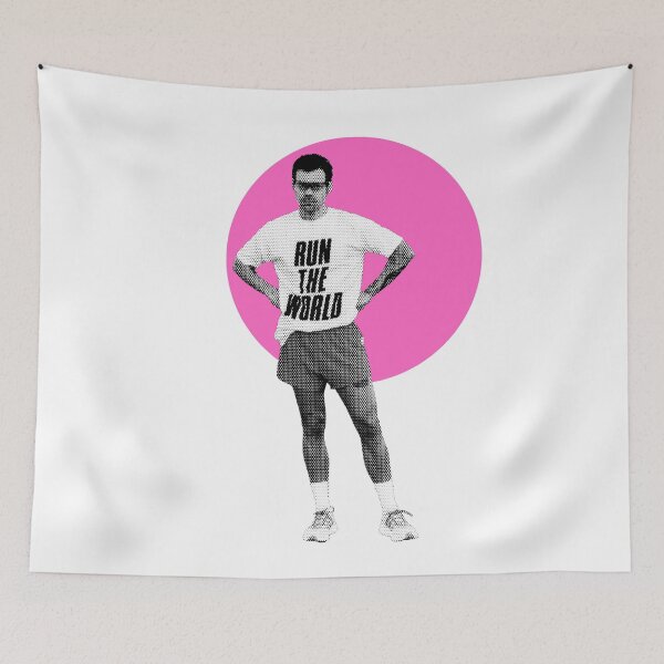 Item preview, Run The World Retro Halftone Pop Art Graphic designed and sold by eMKa82.