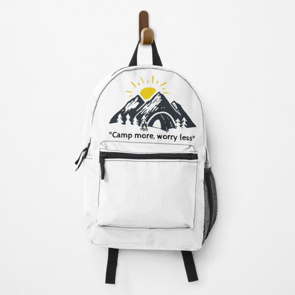 Item preview, Minimalist Mountain Camping Sticker designed and sold by Amituniqdesign .