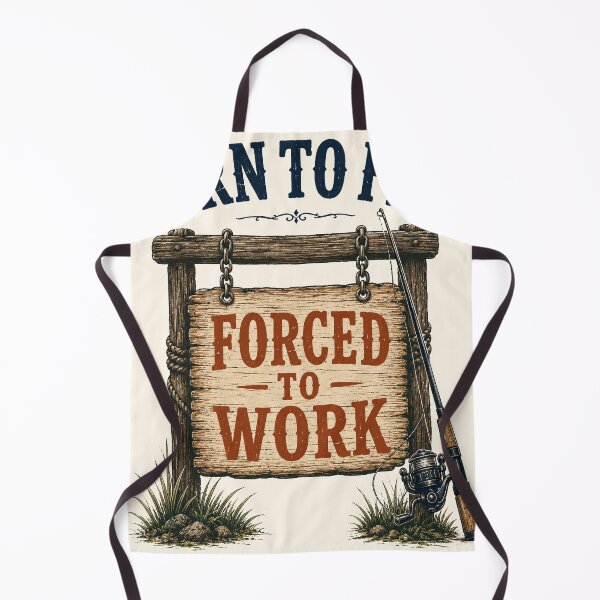Item preview, Born To Fish Forced To Work Funny Fishing Quote designed and sold by TeeVerse27.