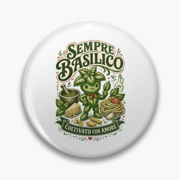 Item preview, Sempre Basilico Italian Basil Pesto Pasta Cook designed and sold by AntiqueImages.