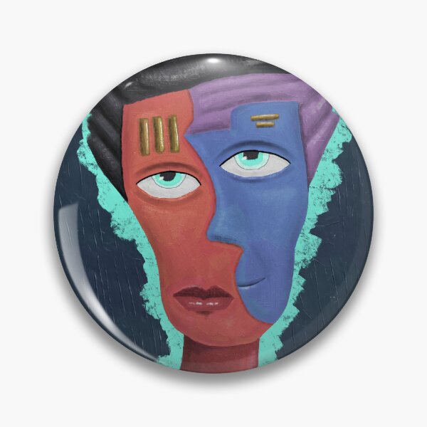 Item preview, Alien No.13 – Cosmic Healer | Cubist Sci-Fi Portrait designed and sold by aekritdeach.