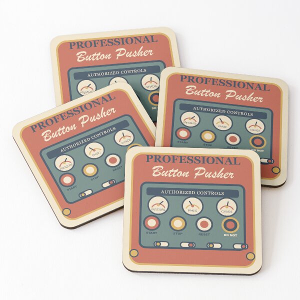 Item preview, Professional Button Pusher – Funny Control Panel Occupation Design designed and sold by FlamoArt.