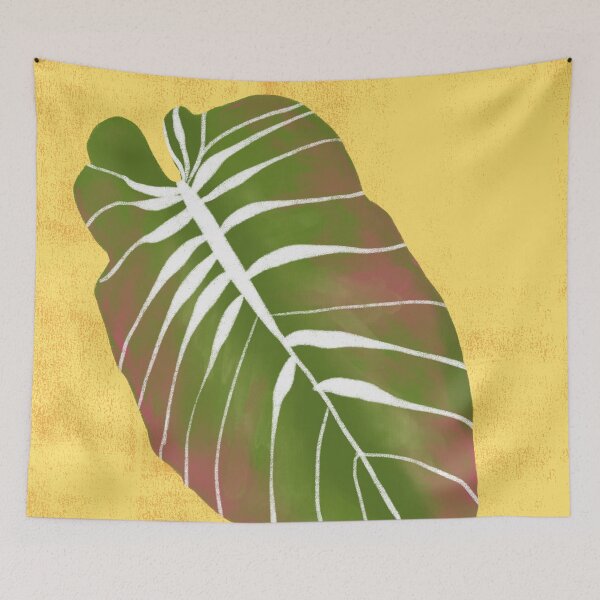 Item preview,  Yellow Tropical Monstera Leaf Art Print designed and sold by altastudio.