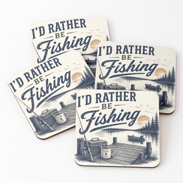 Item preview, I'd Rather Be Fishing Lake Dock Adventure Design designed and sold by TeeVerse27.