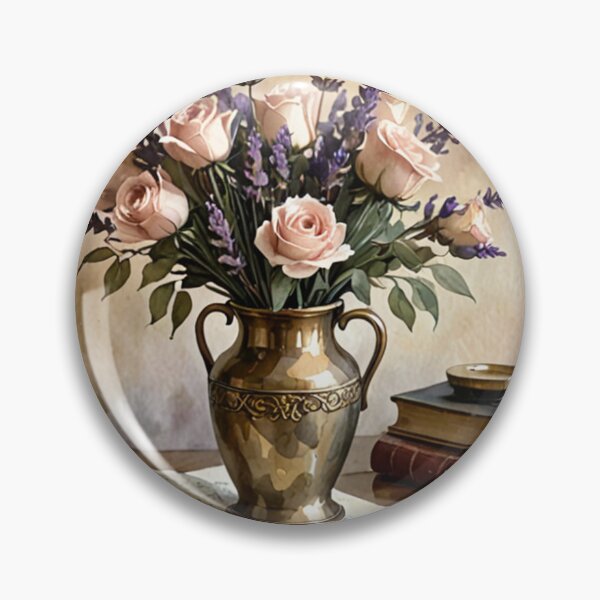 Item preview, Art - Classic Floral Composition, Intimate Atmosphere of a Bourgeois Interior designed and sold by Reverso-Design.