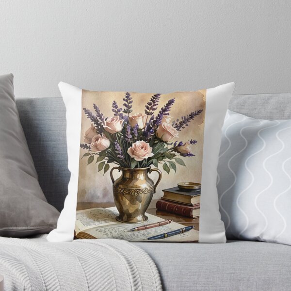 Item preview, Art - Classic Floral Composition, Intimate Atmosphere of a Bourgeois Interior designed and sold by Reverso-Design.