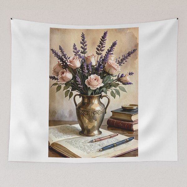 Artikelvorschau, Art - Classic Floral Composition, Intimate Atmosphere of a Bourgeois Interior entworfen und verkauft von Reverso-Design.