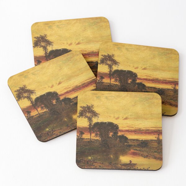 Item preview, George Inness -Sunset Landscape designed and sold by tomorrowsart.