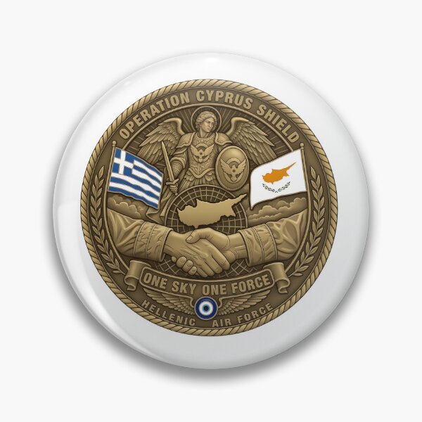 Item preview, Hellenic Air Force: Operation Cyprus Shield Emblem designed and sold by CharlieDesings.