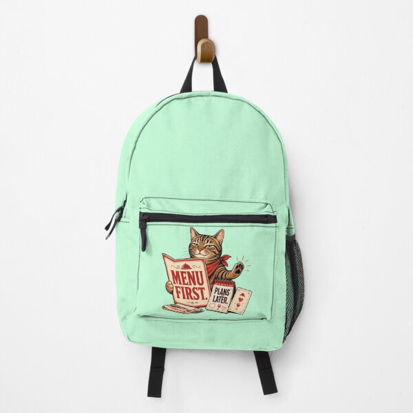 Item preview, Food Obsessed Tabby Cat Restaurant Humor designed and sold by Gentlestate.