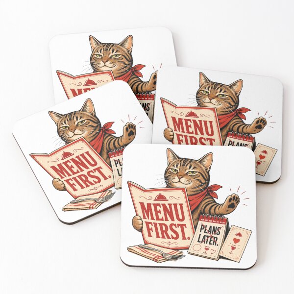 Item preview, Food Obsessed Tabby Cat Restaurant Humor  designed and sold by Gentlestate.