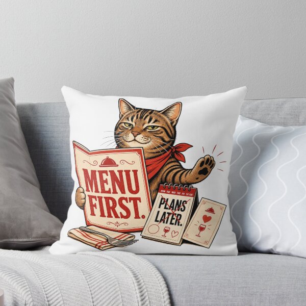 Item preview, Food Obsessed Tabby Cat Restaurant Humor  designed and sold by Gentlestate.