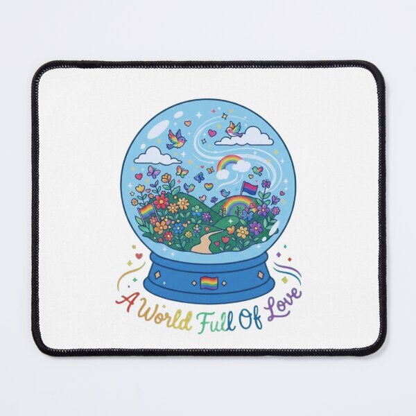 Item preview, A World Full Of Love - Colorful Pride Snow Globe Illustration designed and sold by DesignsCreative.