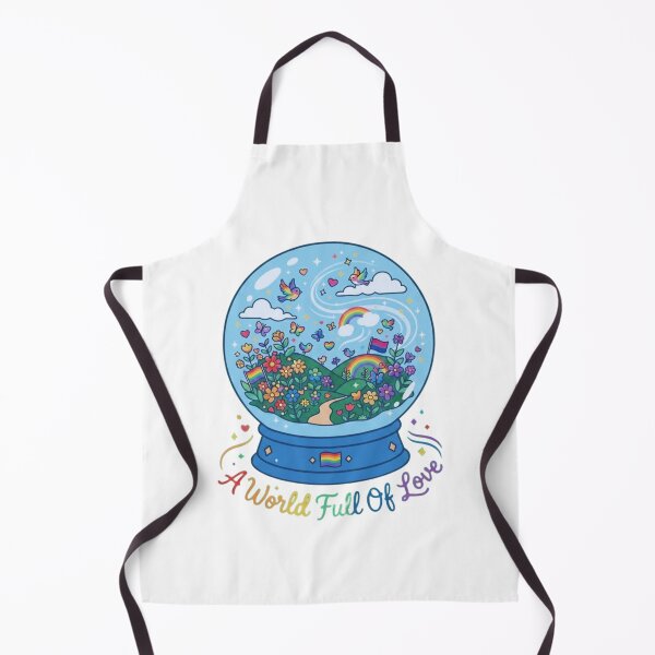 Item preview, A World Full Of Love - Colorful Pride Snow Globe Illustration designed and sold by DesignsCreative.