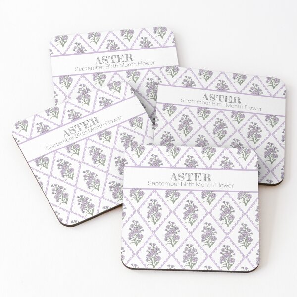 Item preview, Aster Flower Pattern | Vintage Botanical Cottagecore Floral Design designed and sold by storieslanguage.