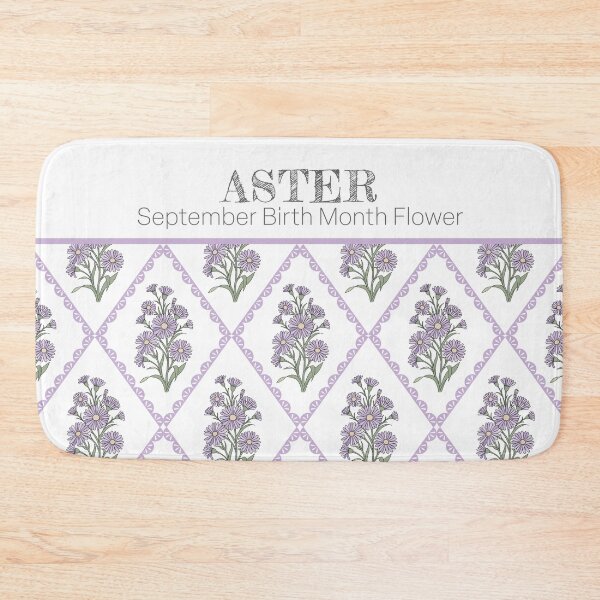 Item preview, Aster Flower Pattern | Vintage Botanical Cottagecore Floral Design designed and sold by storieslanguage.