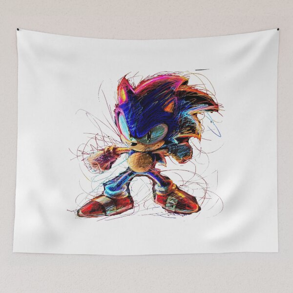 Aperçu de l'œuvre Art - Dessin animé classique de Sonic créée et vendue par JohnyOcon02.
